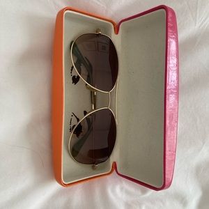 Kate Spade gold aviator sunglasses
